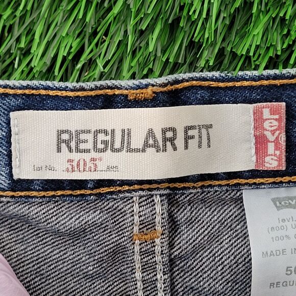LEVIS 505 Jeans 32x28 (34x32) Blue Classic - Picture 8 of 16